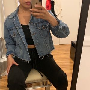 PISTOLA Naya Cropped Denim Jacket Size small